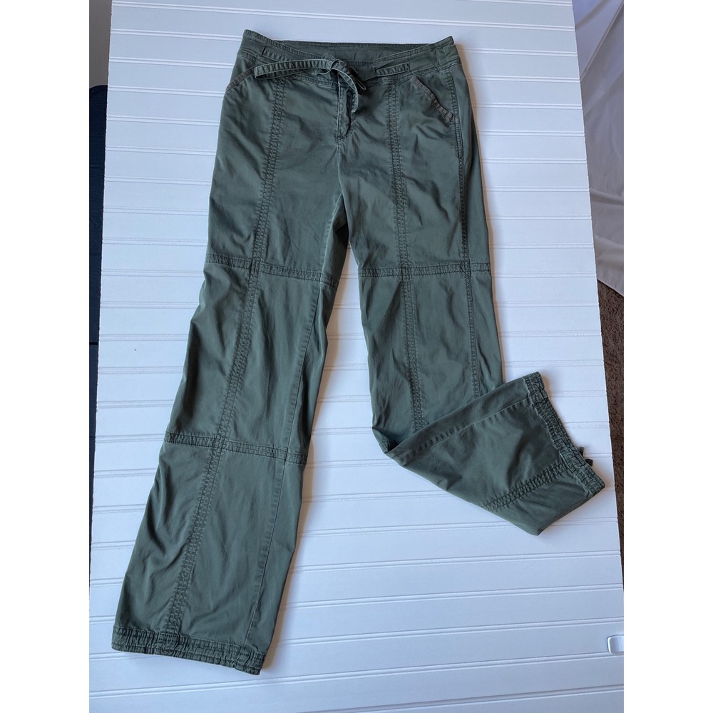 Lucy Cargo Pants Straight Relaxed Fit Sz XS Army Green Tactical Hiking Gorpcore